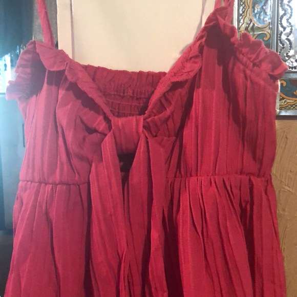 Pink tie front top - Picture 3 of 5